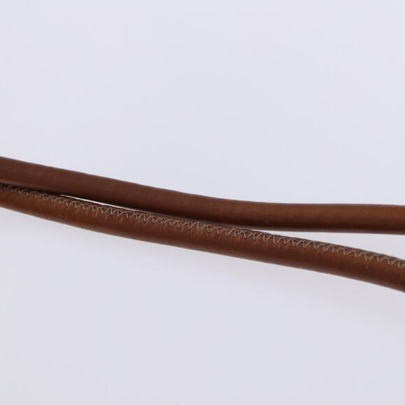 CELINE Macadam Canvas Shoulder Bag Pvc Leather Brown Gold - Picture 8 of 12